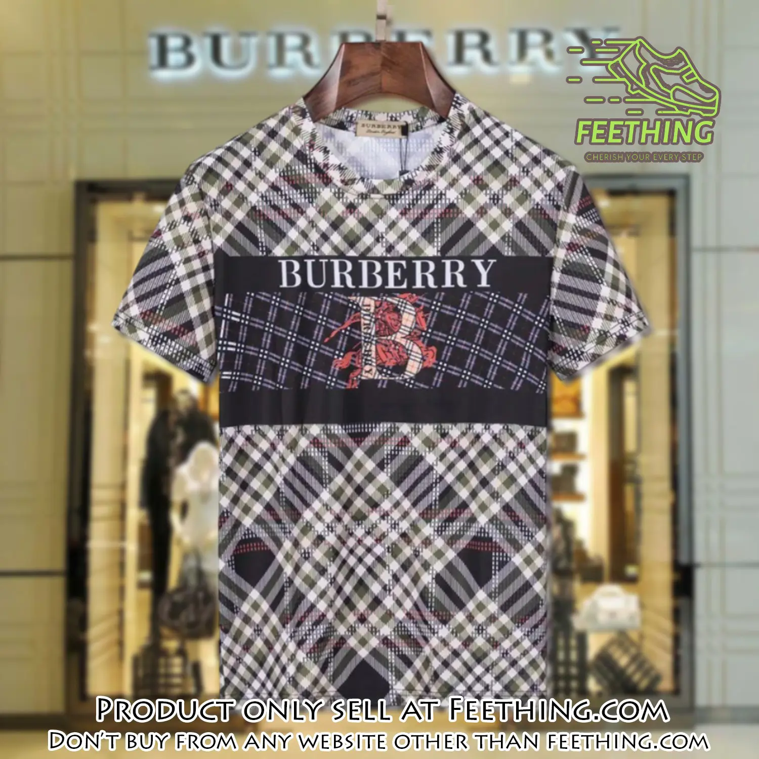 Burberry luxury brand tshirt outfit for men women ft4726931